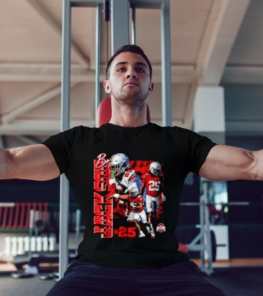 Bo Jackson 25 Ohio State Buckeyes NCAA Player Football T-Shirt