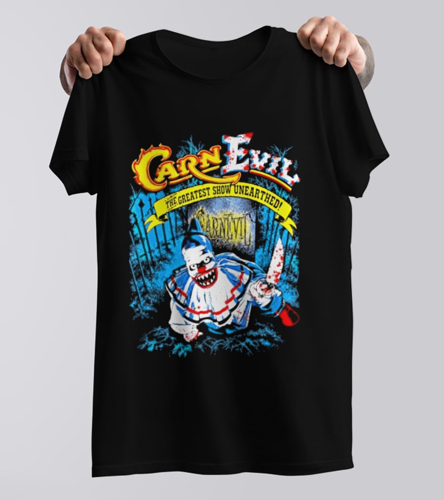 CarnEvil The Greatest Show Unearthed Creepy Clown Horror T-Shirt