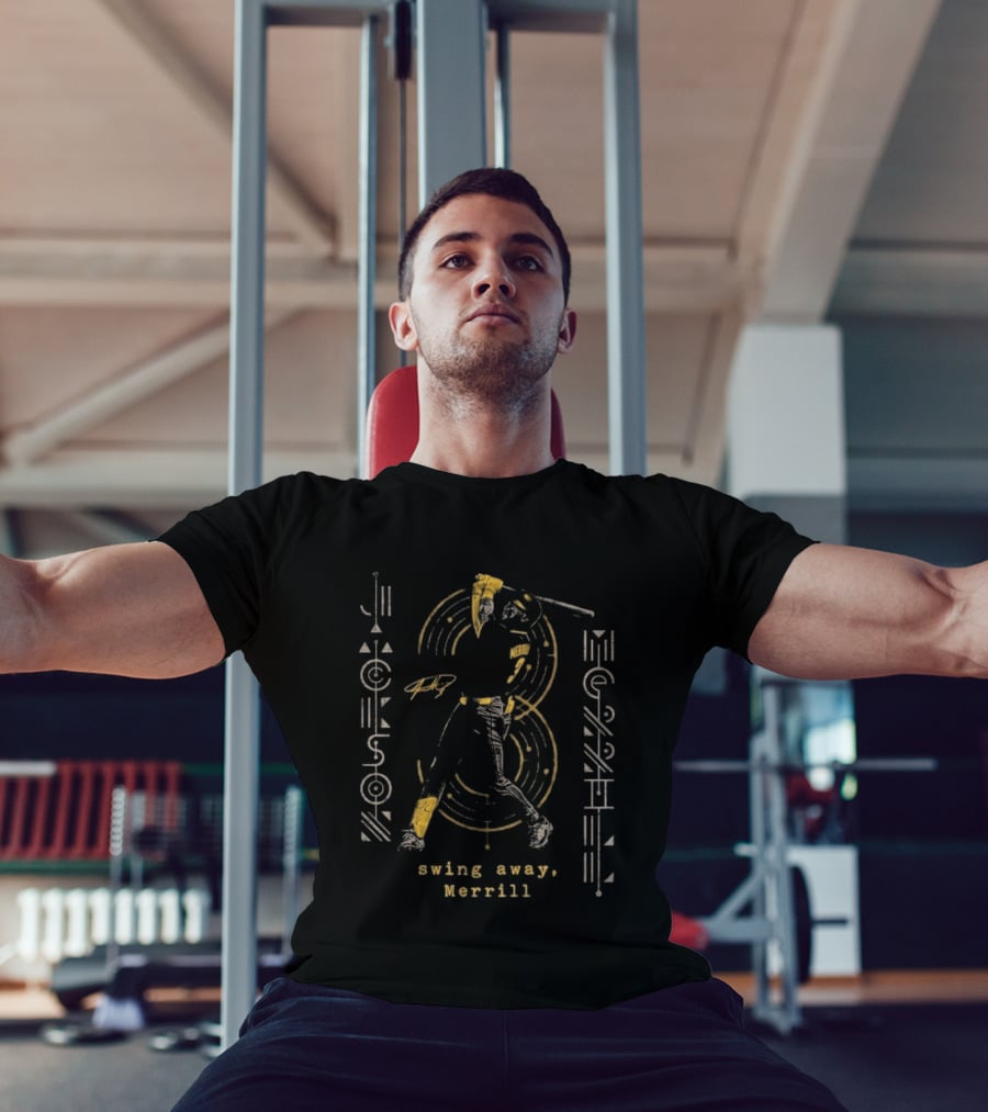Jackson Merrill Swing Away Merrill Circular Motion Baseball Player T-Shirt