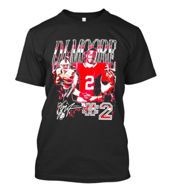 D. J. Moore #2 Buffalo Bills Football Player T-Shirt