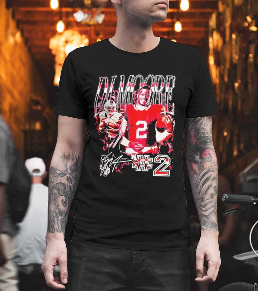 D. J. Moore #2 Buffalo Bills Football Player T-Shirt