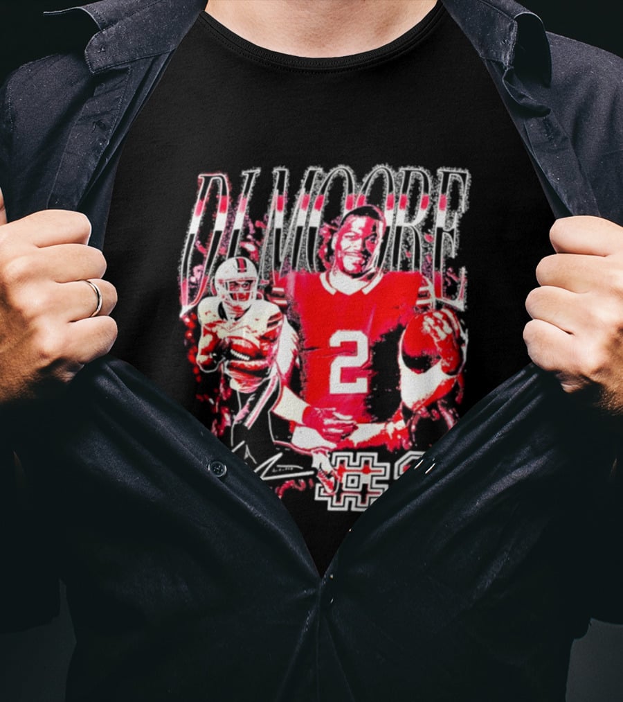 D. J. Moore #2 Buffalo Bills Football Player T-Shirt