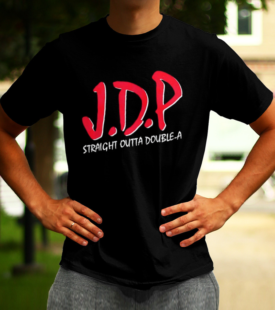 Josue De Paula JDP Straight Outta Double A Los Angeles Dodgers T-Shirt