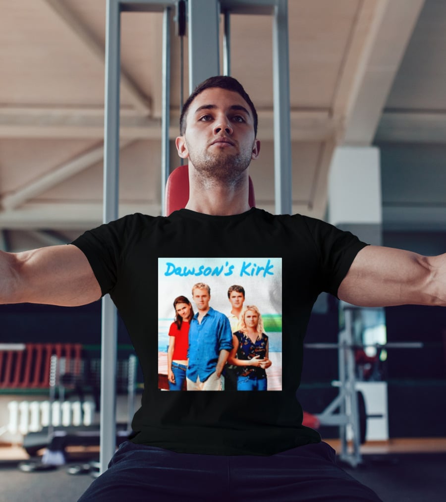 Dawson's Kirk 90s TV Cast Scenic Backdrop T-Shirt