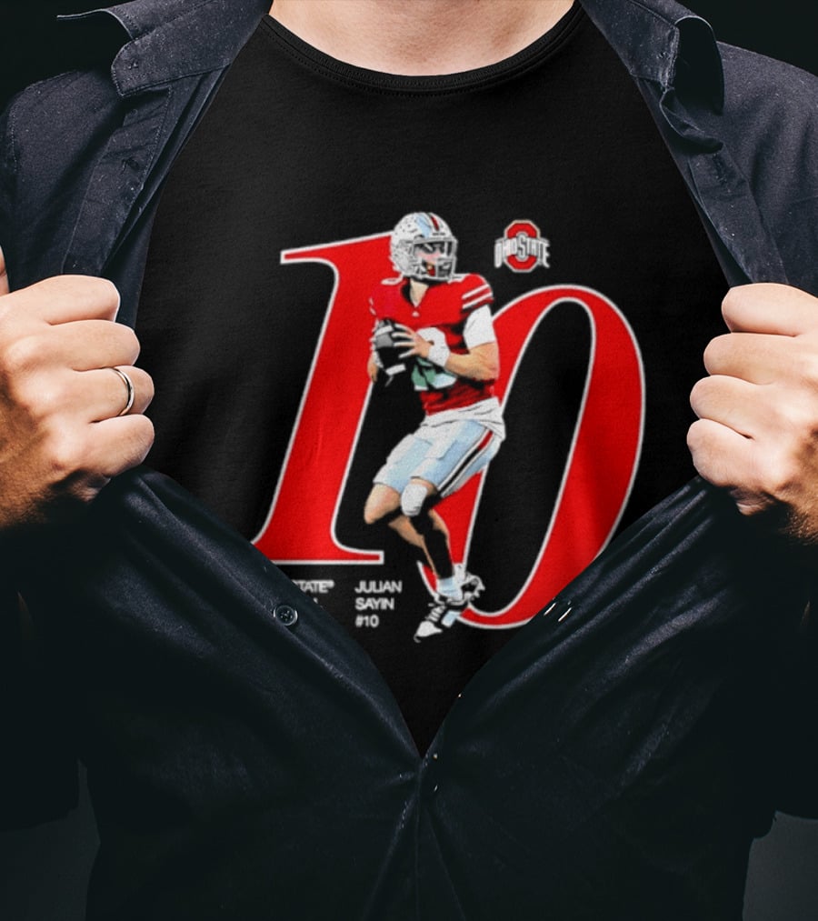 Ohio State Buckeyes Julian Sayin NCAA Football Player Number 10 T-Shirt