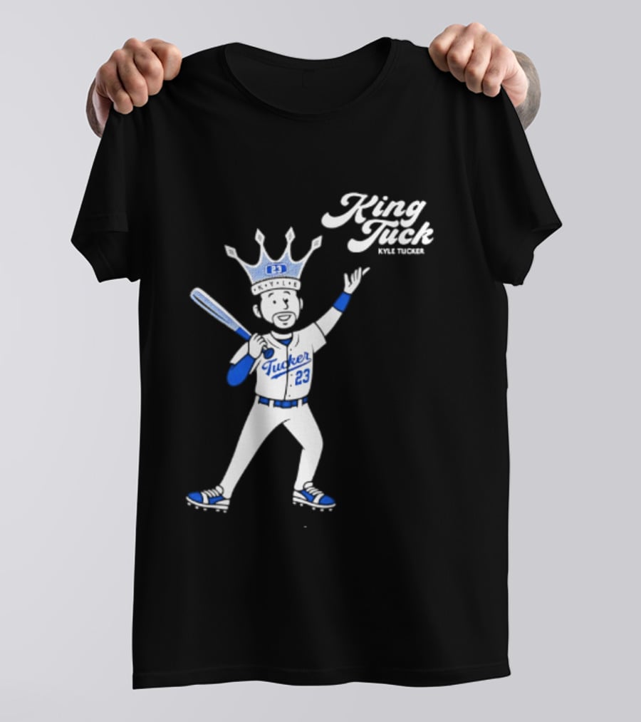 King Tuck Kyle Tucker 23 Baseball Crown And Bat T-Shirt