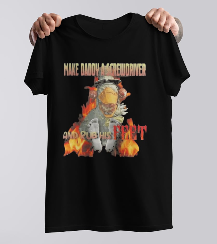 Dr Futterman Outlast Trials Make Daddy A Screwdriver And Rub His Feet Flaming Creature T-Shirt