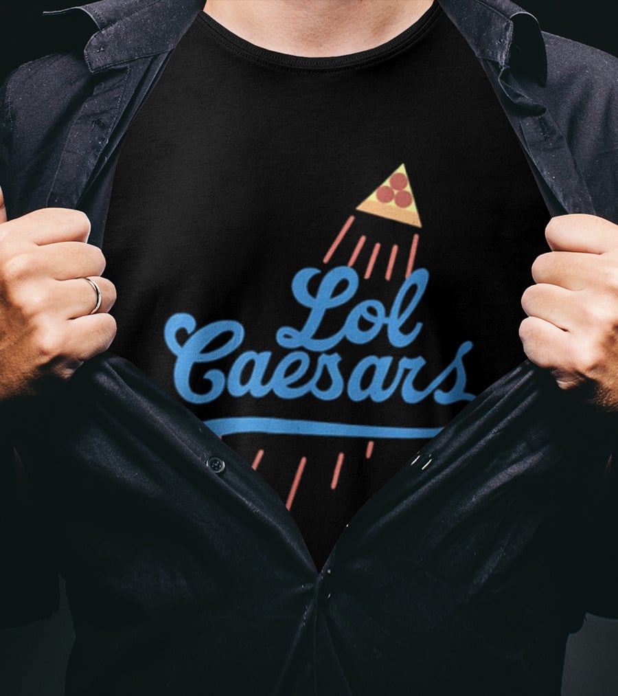 Lol Caesars Established 1969 Pizza 2 Sided T-Shirt