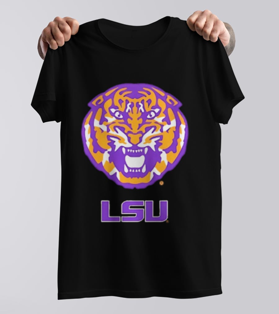 LSU Tigers NCAA Football Tiger Head T-Shirt