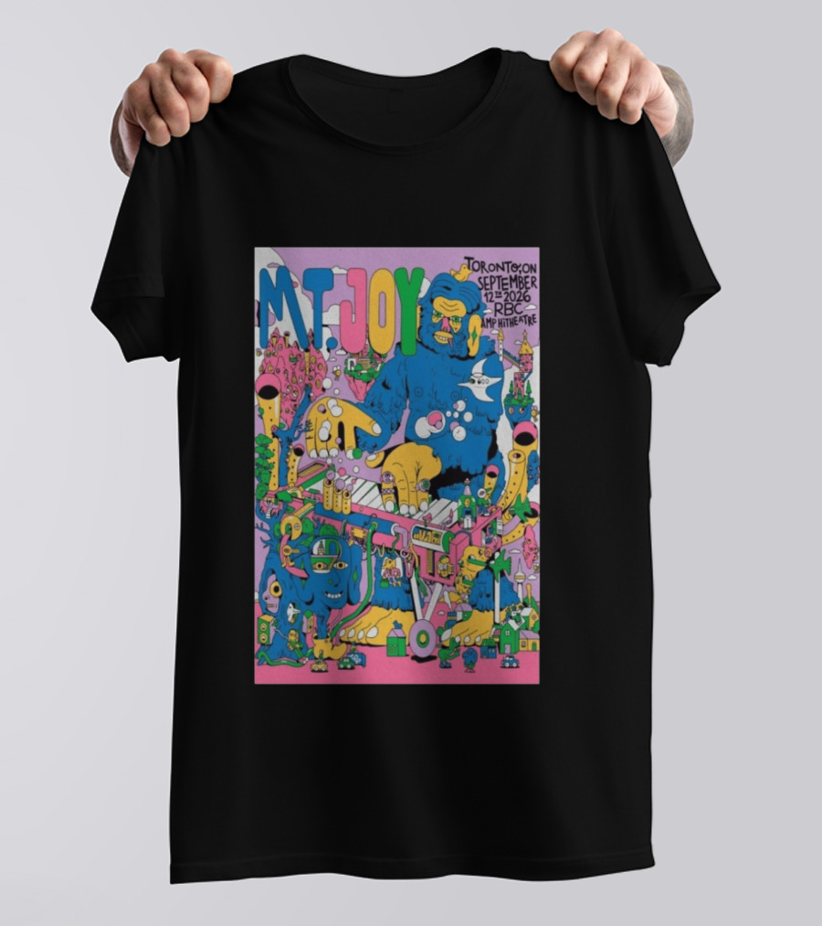 MT. Joy Toronto September 12 2026 RBC Amphitheatre Concert With Colorful Fantasy Creature T-Shirt