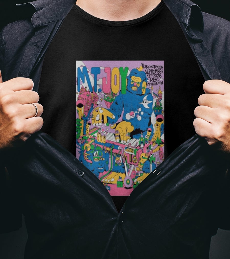MT. Joy Toronto September 12 2026 RBC Amphitheatre Concert With Colorful Fantasy Creature T-Shirt