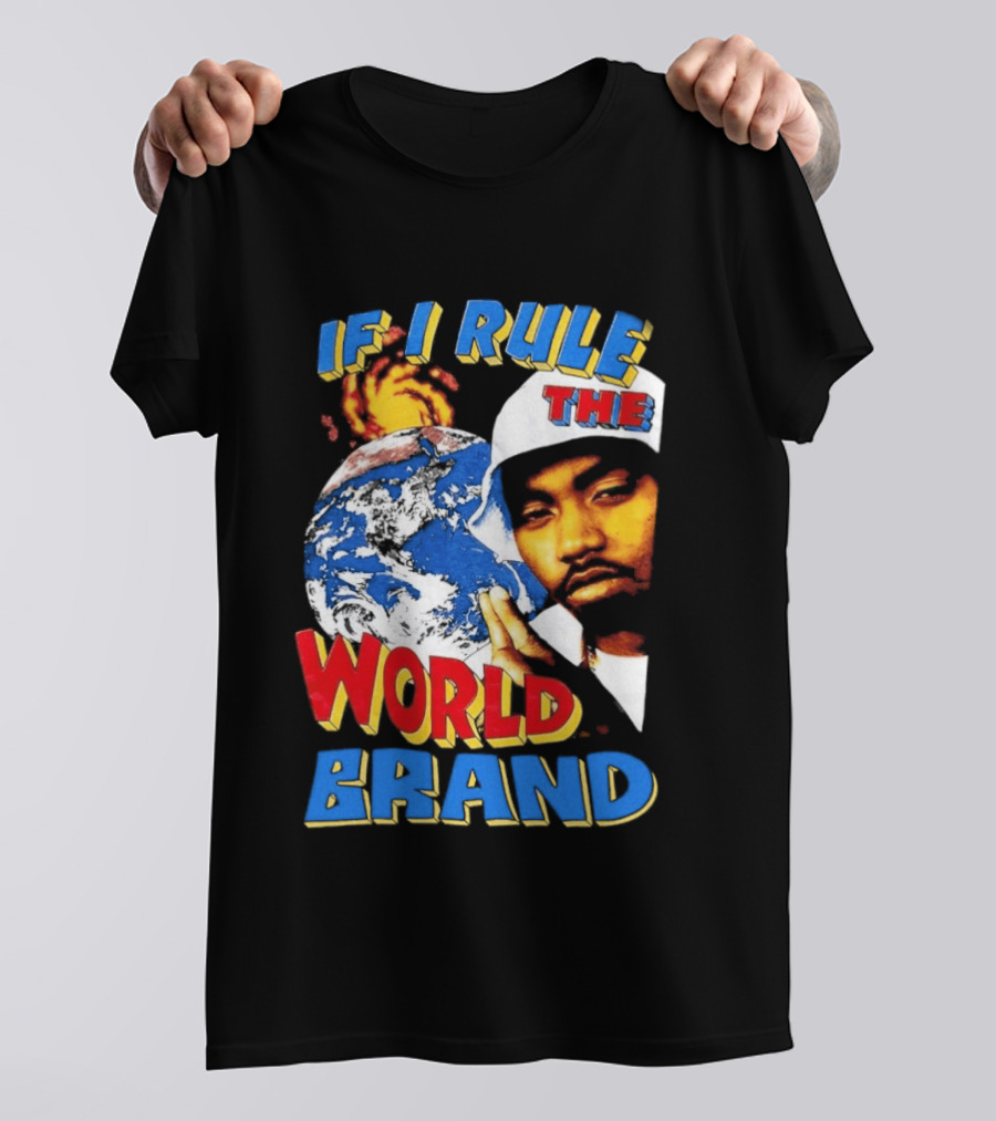 Nas If I Rule The World Hip Hop Earth Brand T-Shirt