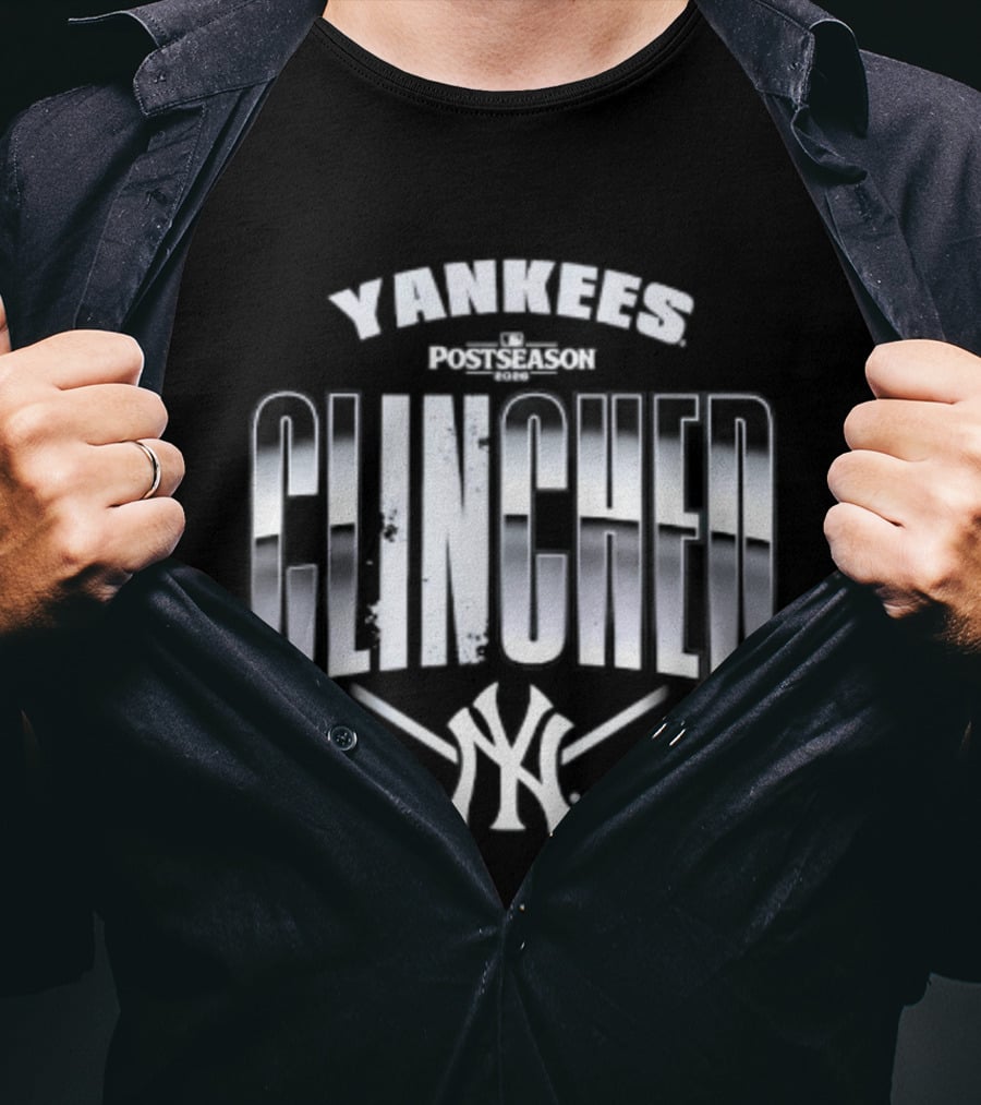 Yankees Clinched 2026 Postseason Locker Room T-Shirt