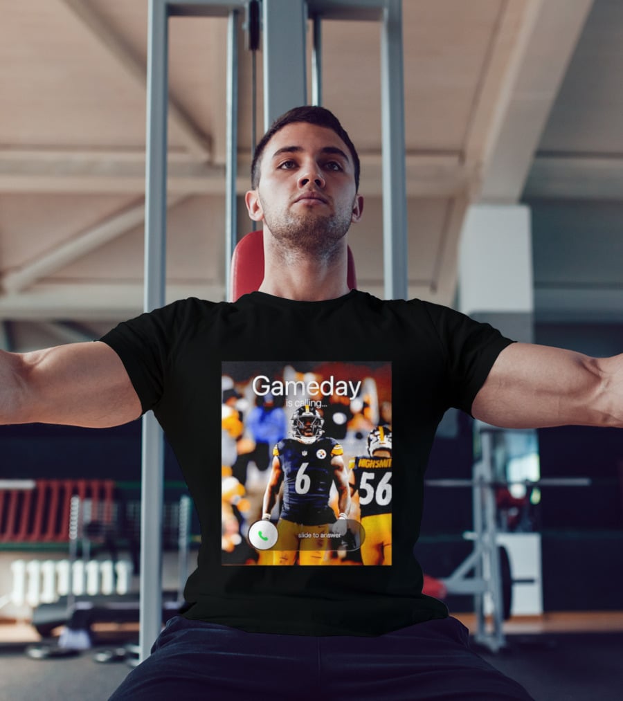 Gameday Is Calling Patrick Queen Pittsburgh Steelers Slide To Answer T-Shirt