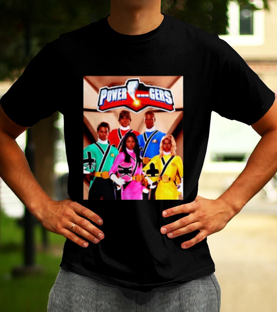 Power Rangers SPD Team Uniforms Super Sentai Action Figures T-Shirt
