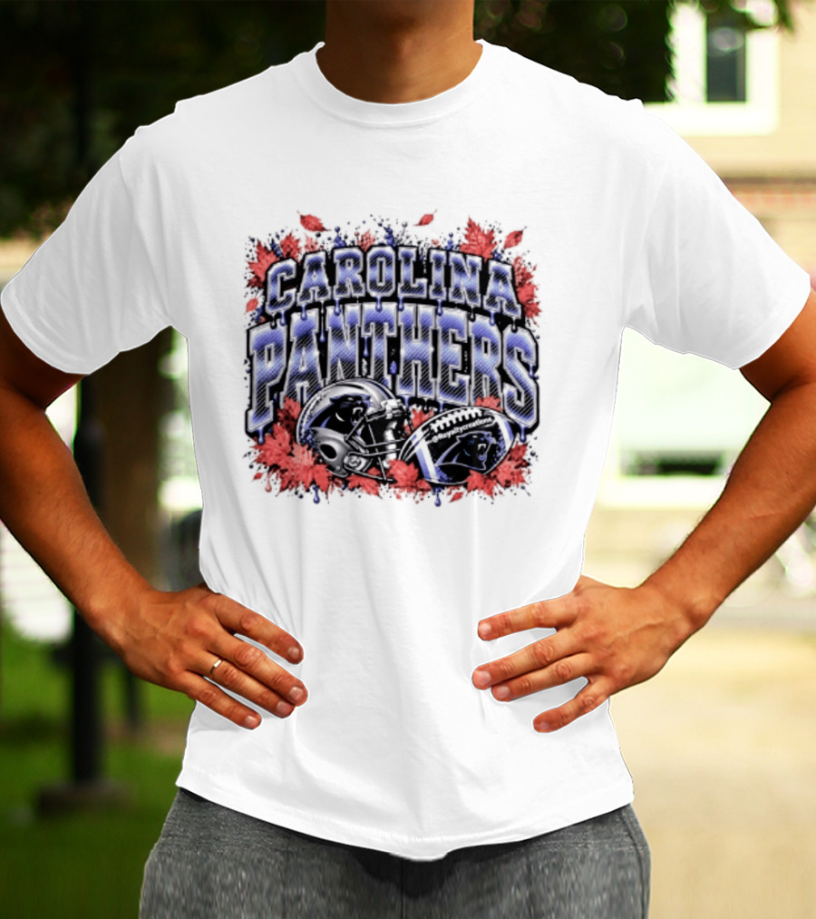 Carolina Panthers Football Faith Halloween 2026 Helmet Head Football T-Shirt