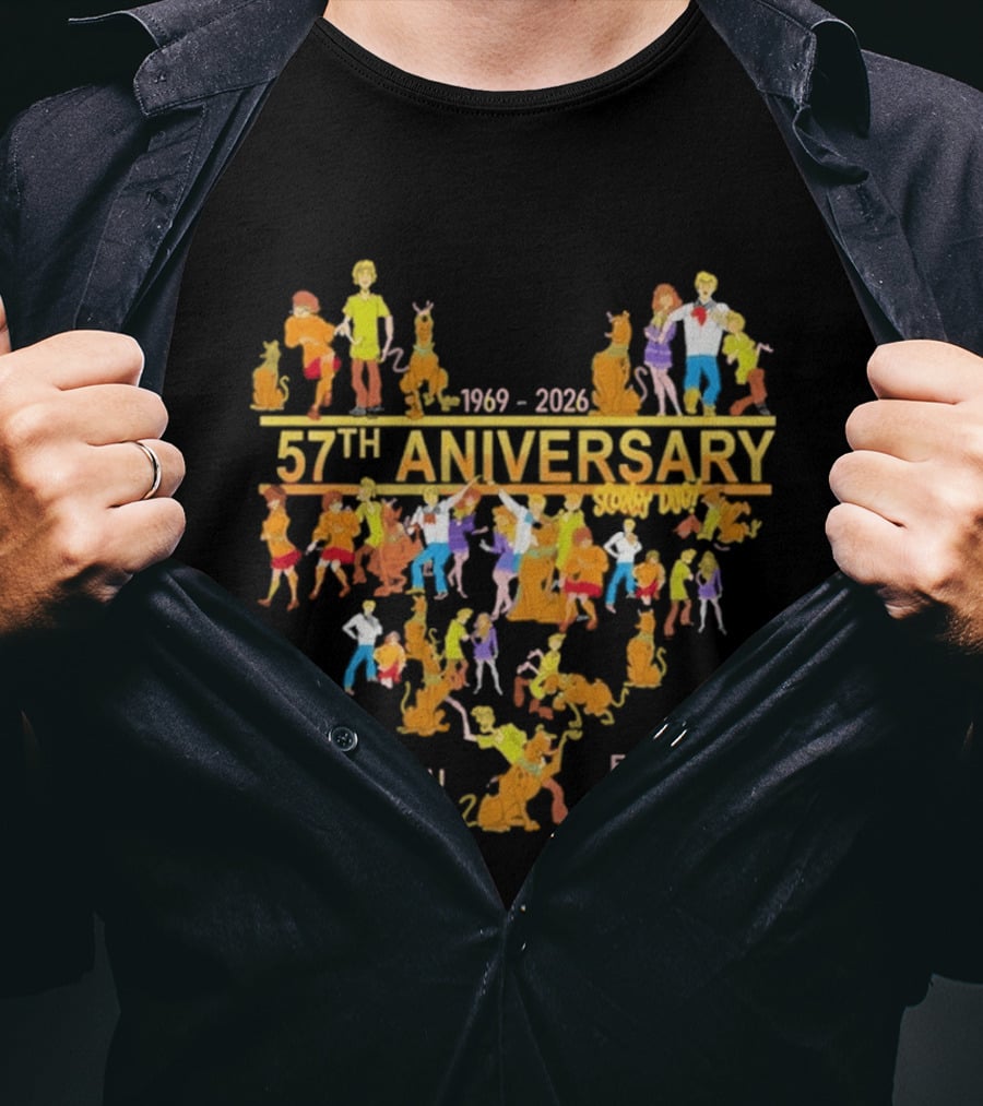 Scooby Doo 57th Anniversary 1969 2026 Thank You For The Memories T-Shirt