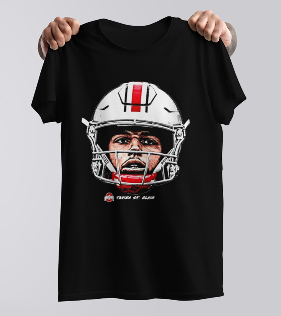 Ohio State Buckeyes Tavien St. Clair Game Face NCAA Football T-Shirt