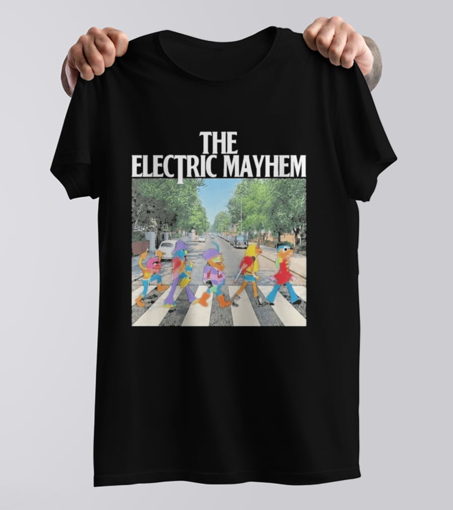 The Electric Mayhem Muppets Abbey Road Crossing Iconic Scene T-Shirt