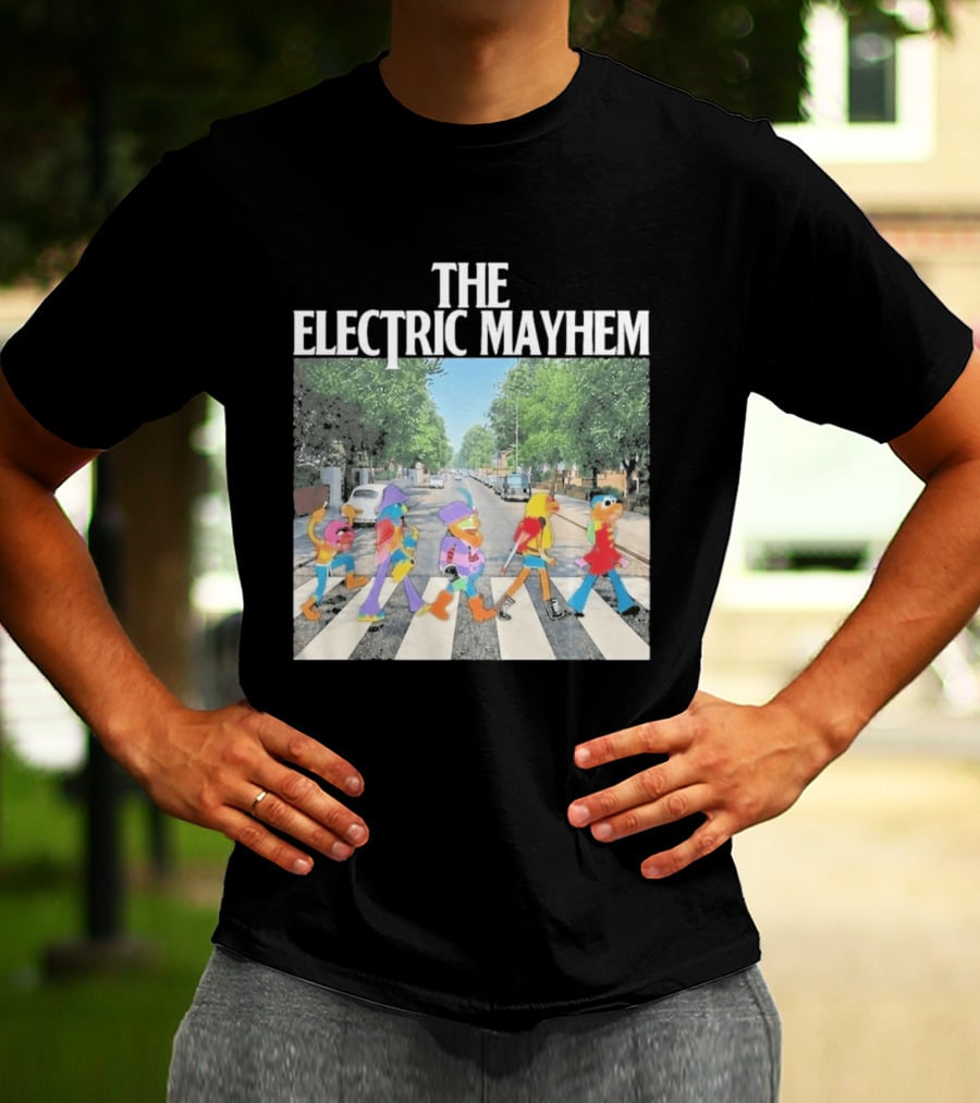The Electric Mayhem Muppets Abbey Road Crossing Iconic Scene T-Shirt