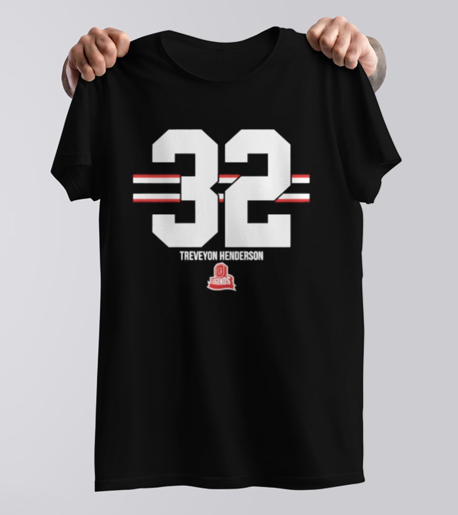 TreVeyon Henderson 32 Ohio State Buckeyes Legends T-Shirt