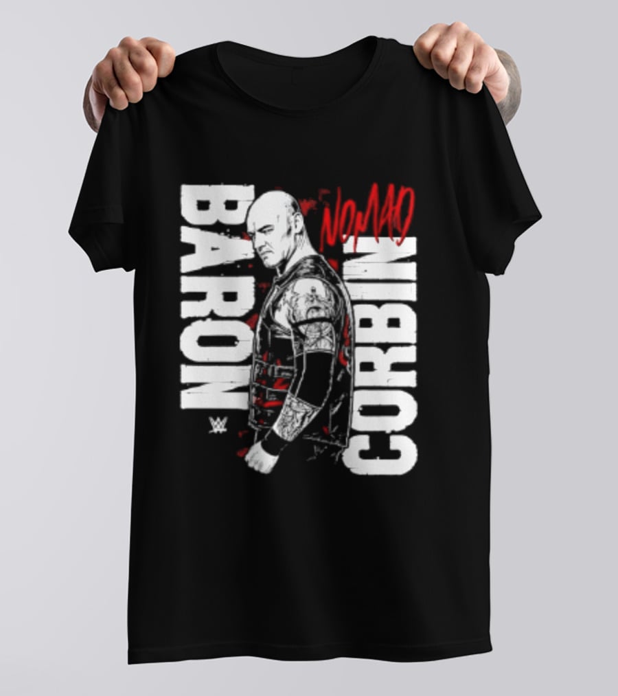 Baron Corbin WWE Nomad Vertical Name Wrestling Superstar T-Shirt