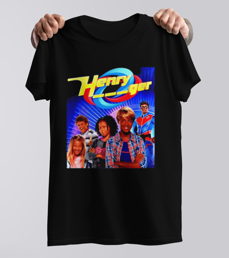 Henry Danger Nickelodeon Kids TV Show Captain Man Superhero Characters T-Shirt