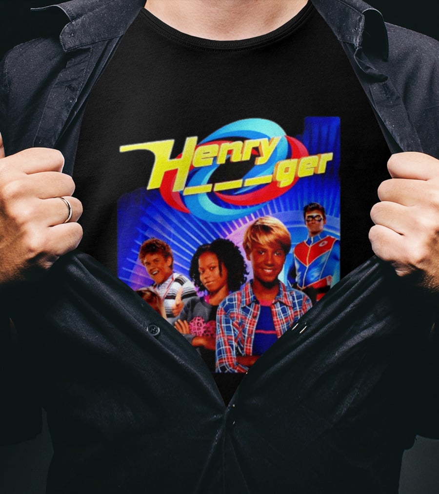 Henry Danger Nickelodeon Kids TV Show Captain Man Superhero Characters T-Shirt
