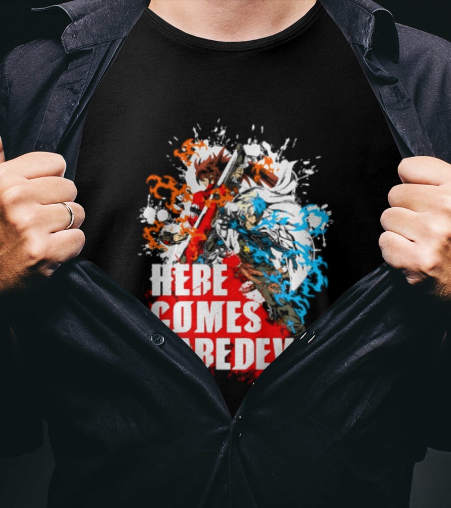 Here Comes Daredevil Guilty Sol Badguy Vibrant Splash T-Shirt