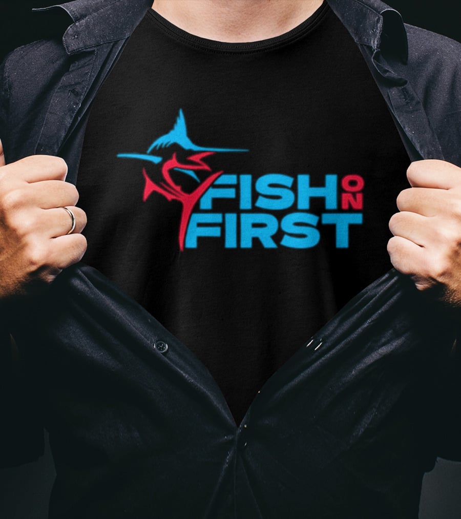 Miami Marlins Fish On First T-Shirt