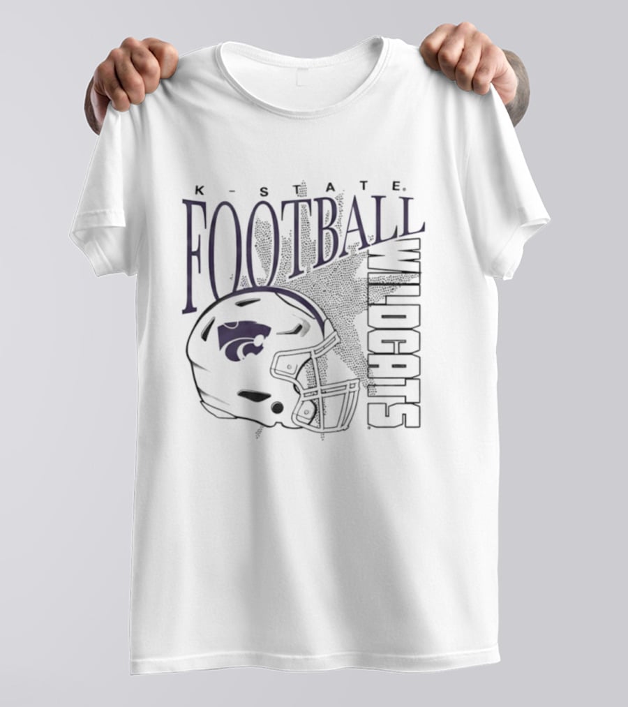 K State Wildcats Football Helmet T-Shirt