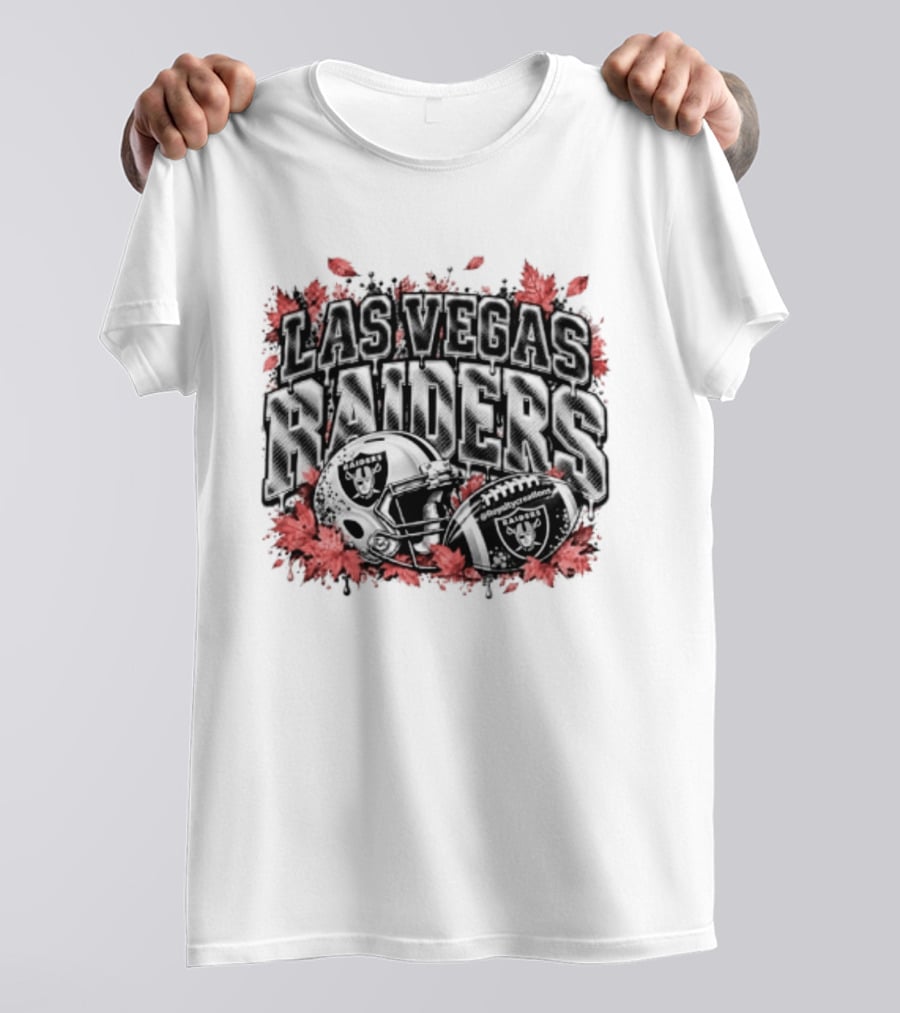 Las Vegas Raiders Football Helmet Blood Red Halloween 2026 T-Shirt