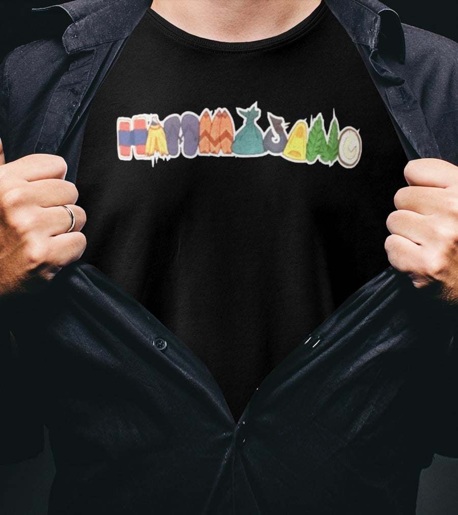 8Ro8 Store Hammajang Colorful Lettering Hat T-Shirt