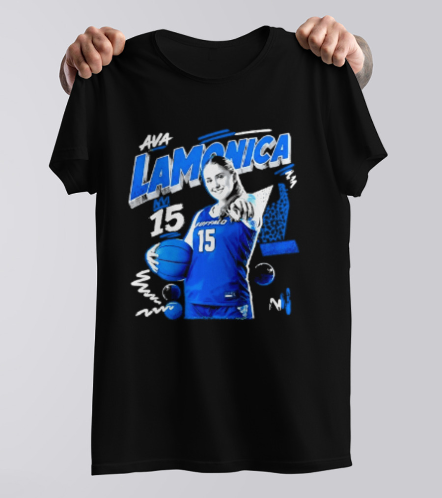 Ava LaMonica 15 Buffalo Bulls NCAA Women's Basketball Player Jersey Number T-Shirt