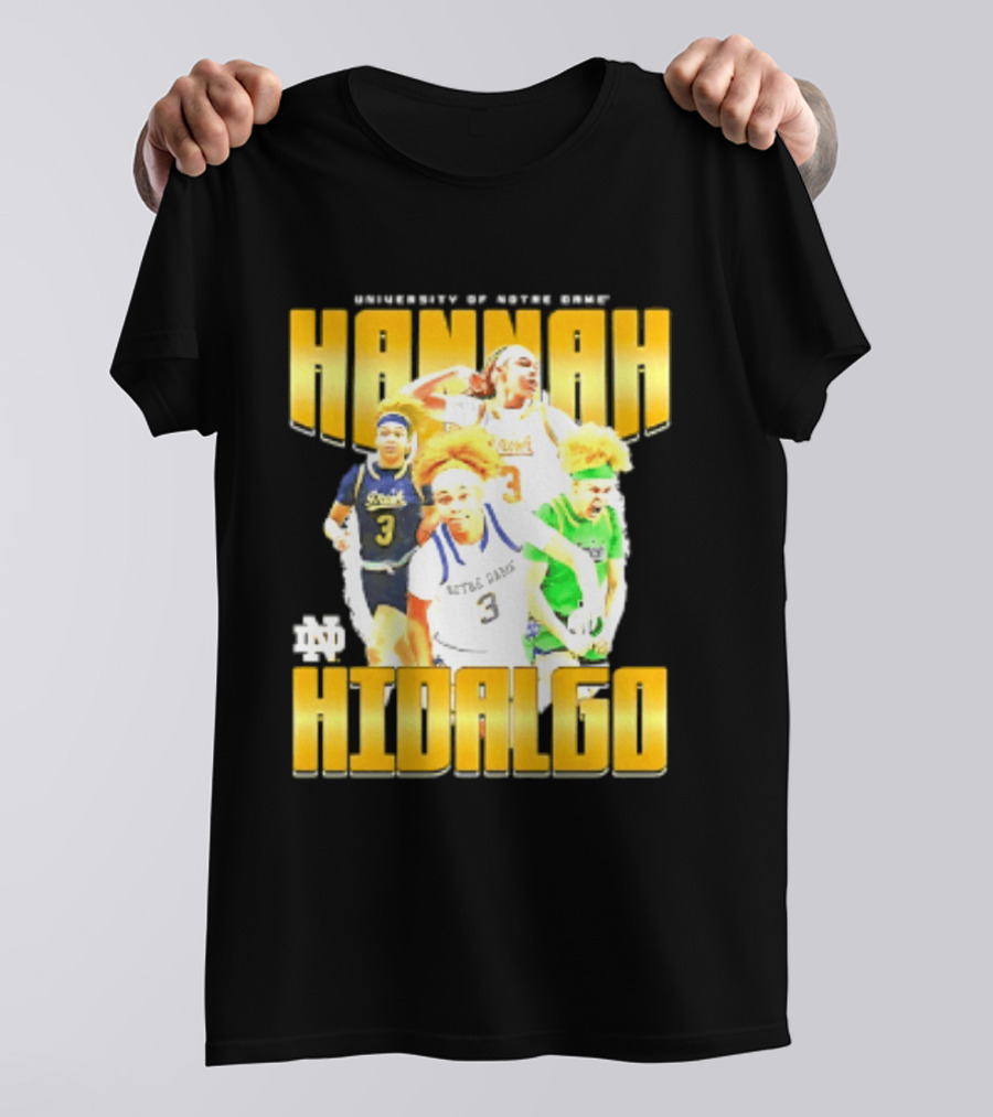 University Of Notre Dame Hannah Hidalgo Ncaa Women's Basketball T-Shirt