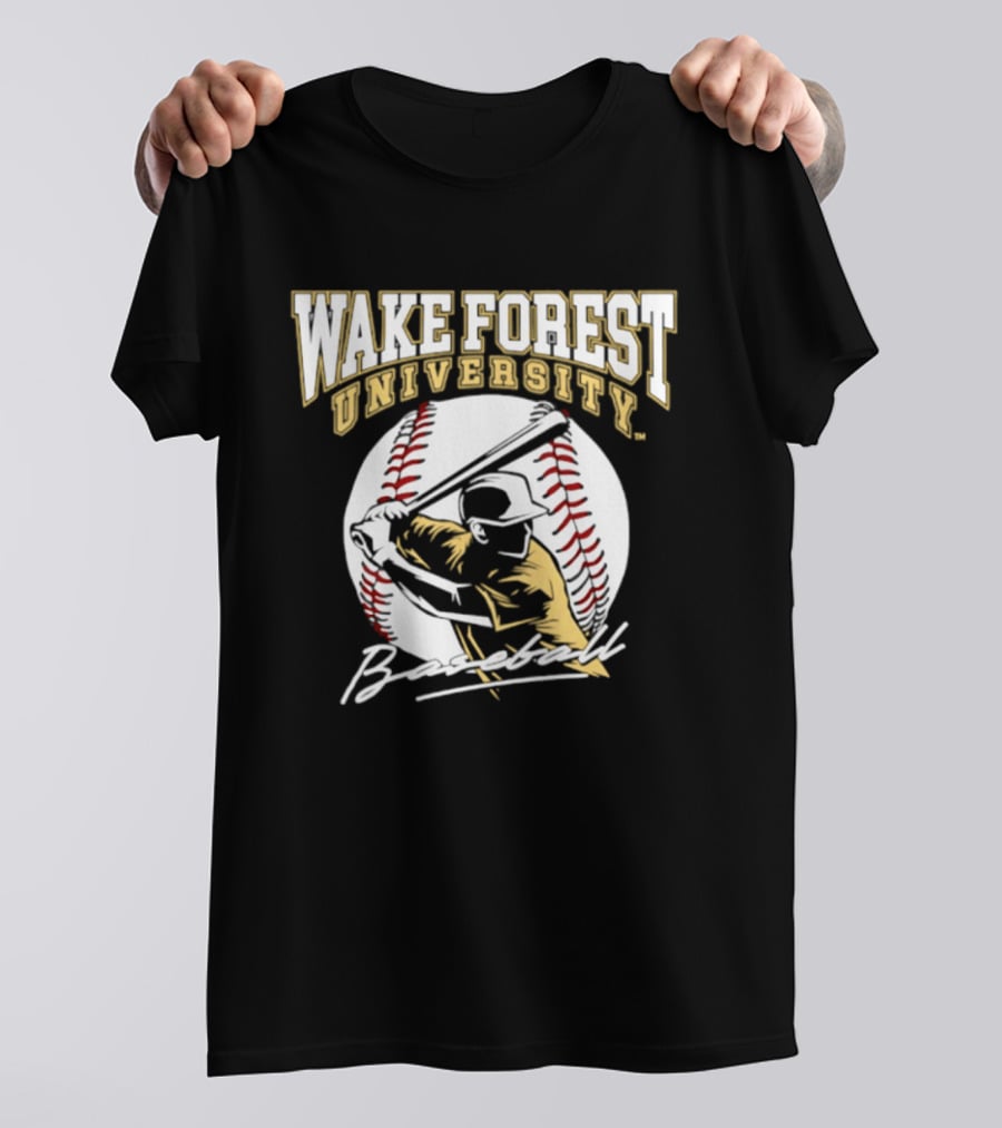 Wake Forest University Baseball Boston Torres Player Name T-Shirt