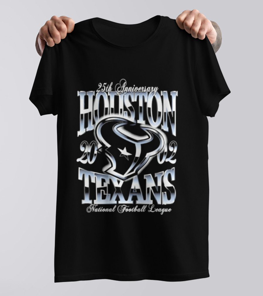 Houston Texans 25th Anniversary 2002 National Football League T-Shirt