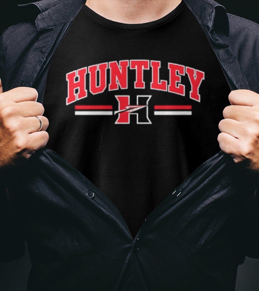 Huntley H High School Red Raiders Varsity Team Spirit T-Shirt
