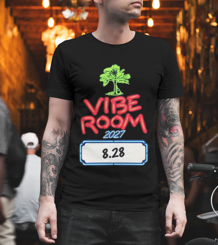 Kenny Chesney Vibe Room 8 28 2027 Tour Date Palm Tree T-Shirt