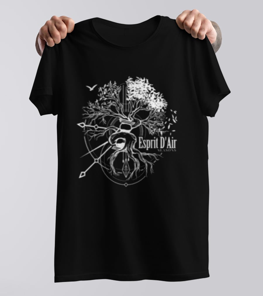 Esprit D'air Seasons Tree Faded Black T-Shirt