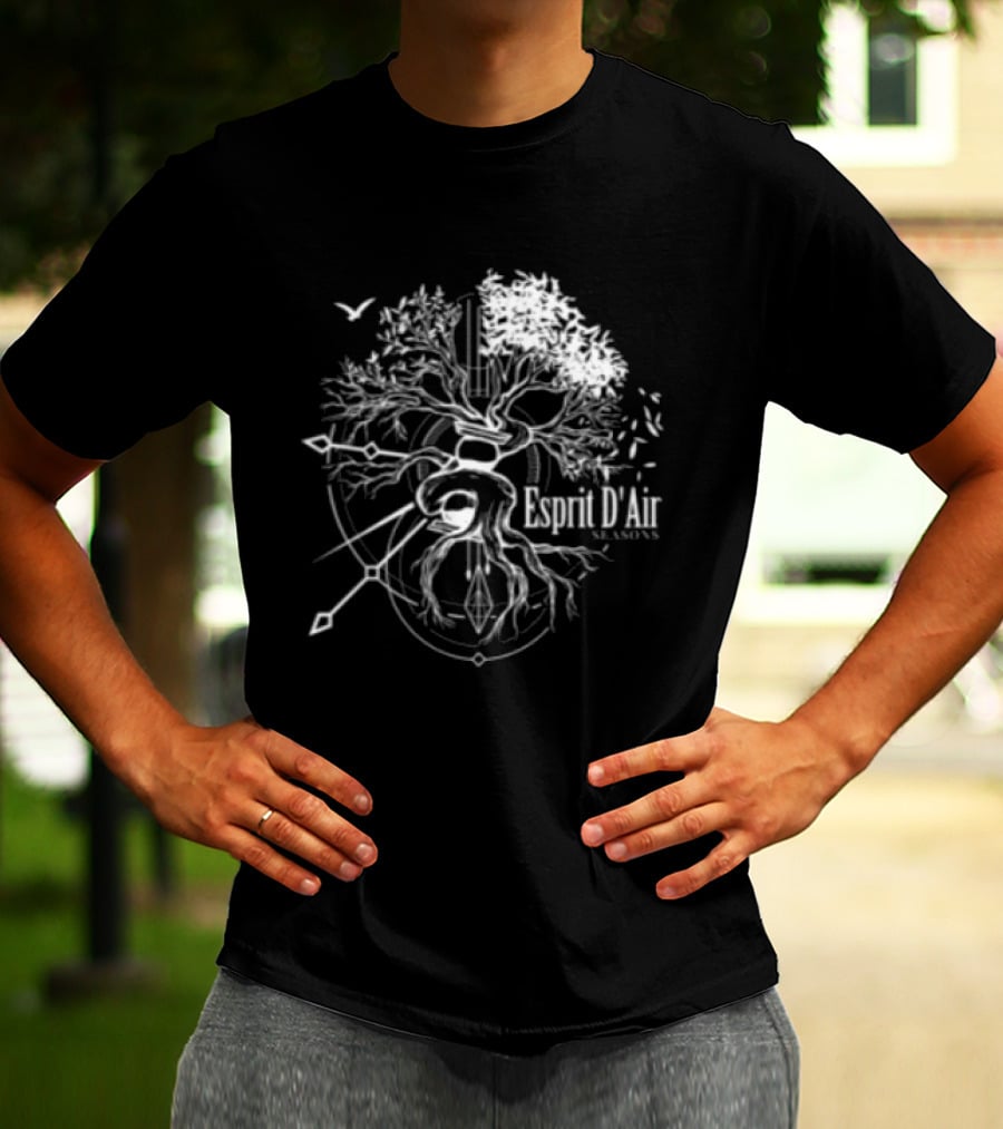 Esprit D'air Seasons Tree Faded Black T-Shirt