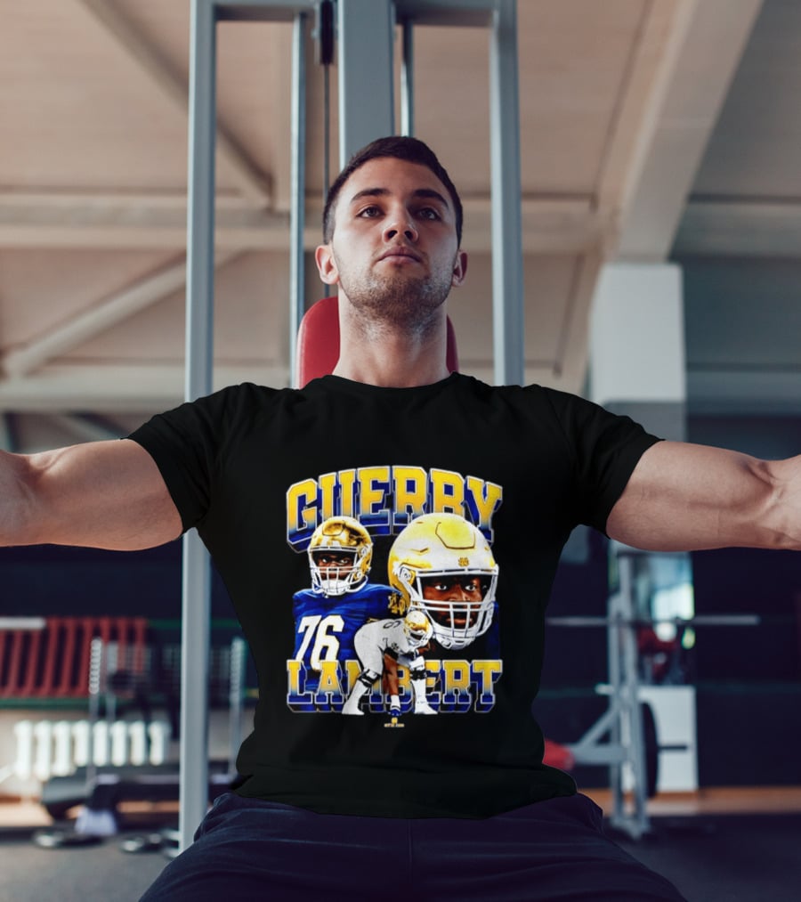 Guerby Lambert 76 Notre Dame NCAA Football Player T-Shirt