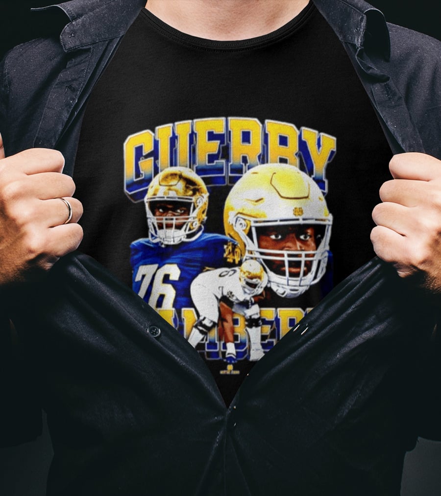 Guerby Lambert 76 Notre Dame NCAA Football Player T-Shirt