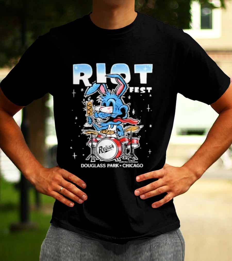 Riot Fest 2026 Douglass Park Chicago Exclusive Bunny Drummer September 18 20 2026 T-Shirt