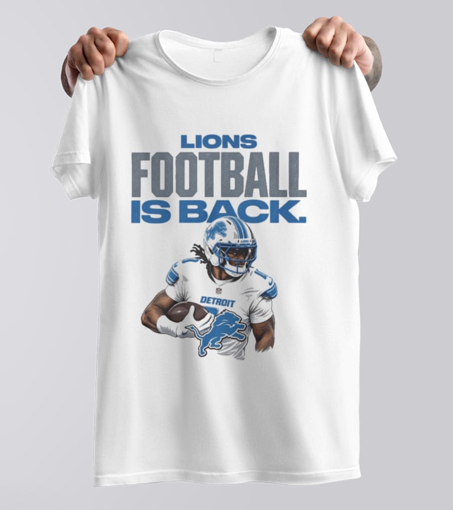 Lions Football Is Back Player Detroit Lions T-Shirt