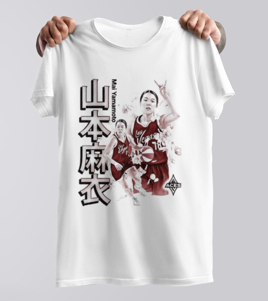 Mai Yamamoto Las Vegas Aces Cherry Blossom Basketball Japanese T-Shirt