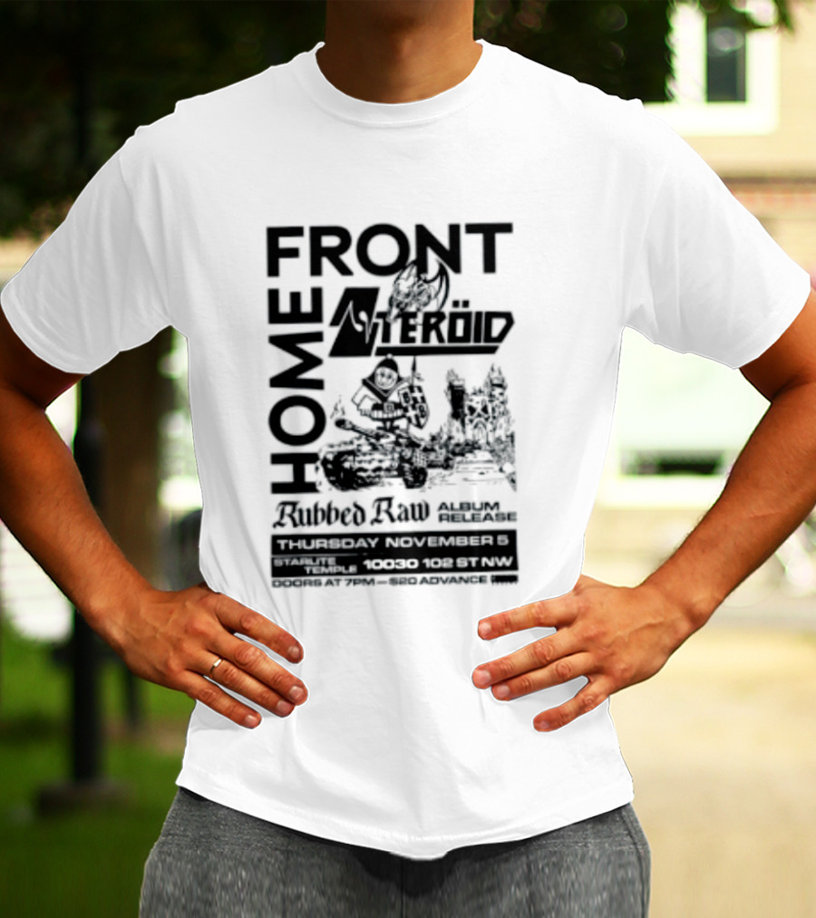 FRONT Asteroid Home Rubbed Raw August Release Starlite Temple T-Shirt