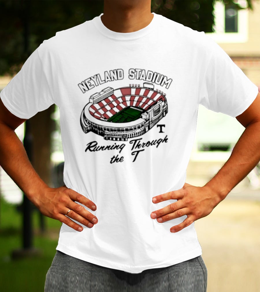 Neyland Stadium Running Through The Tennessee Volunteers Football Experience T-Shirt
