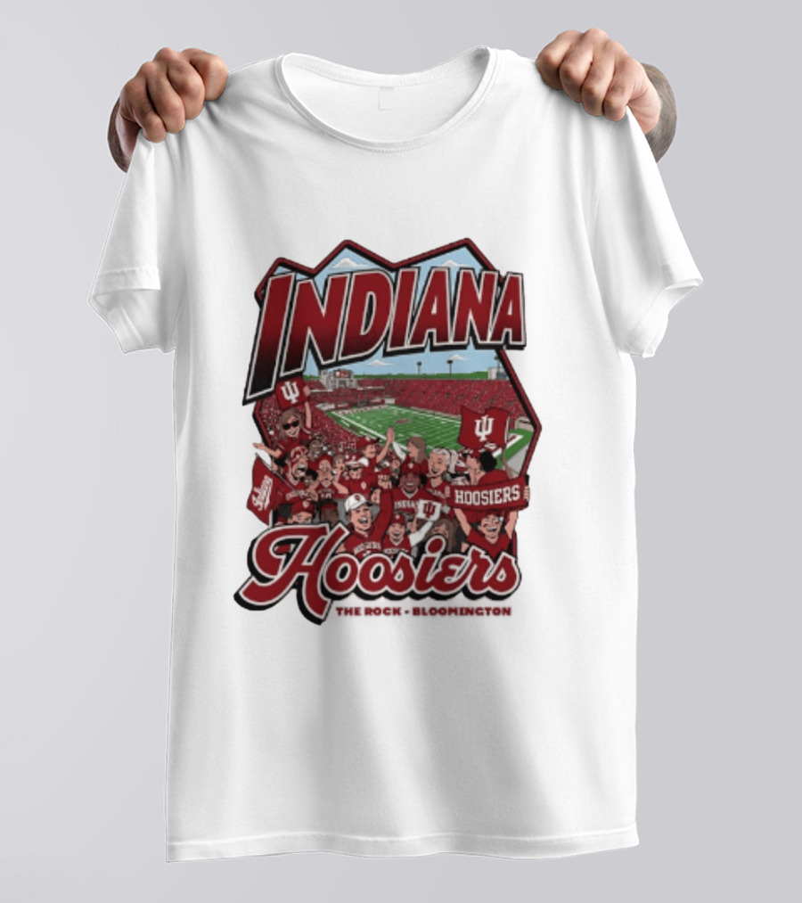 Indiana Hoosiers Football The Rock Bloomington Memorial Stadium Crowd Scene T-Shirt