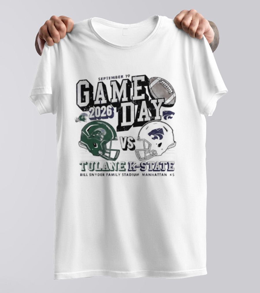 Gameday 2026 September 19 Tulane Vs K State Bill Snyder Family Stadium Manhattan KS T-Shirt